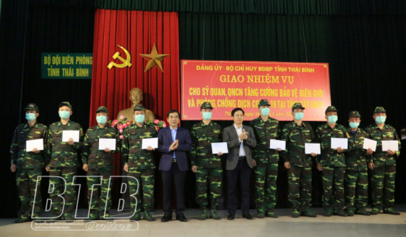 50 sĩ quan, quân nhân chuyên nghiệp được tăng cường thực hiện nhiệm vụ quản lý, bảo vệ biên giới và phòng chống dịch Covid-19 tại tỉnh Tây Ninh