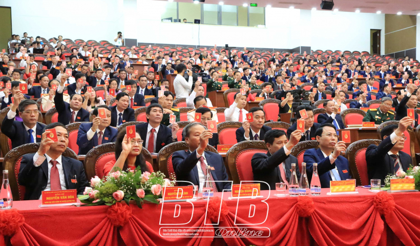51 đồng chí được bầu vào Ban Chấp hành Đảng bộ tỉnh Thái Bình khóa XX, nhiệm kỳ 2020 – 2025