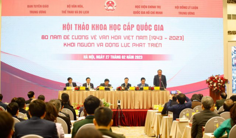 Hội thảo khoa học cấp quốc gia 80 năm ra đời Đề cương về văn hóa Việt Nam được kết nối tới 63 điểm cầu trên toàn quốc 