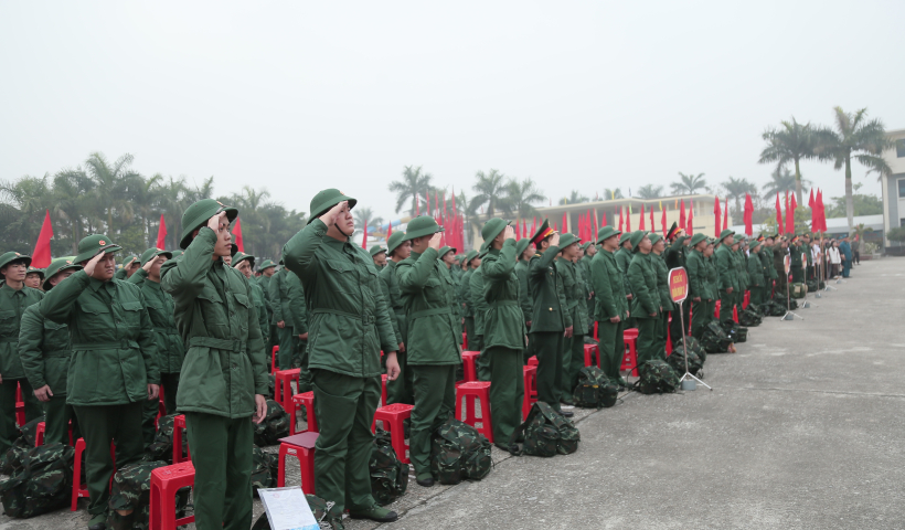 Hôm nay (13/2),  3.086 thanh niên Thái Bình lên đường thực hiện nghĩa vụ quân sự
