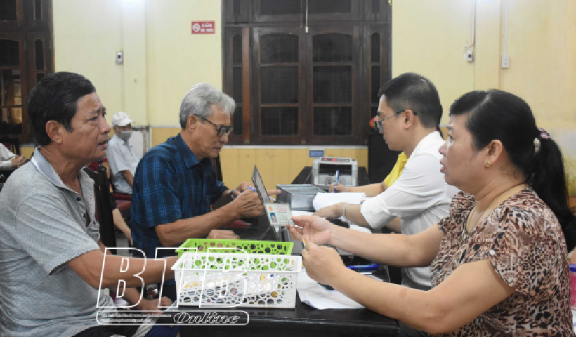 Người hưởng lương hưu, trợ cấp BHXH tại Thái Bình sẽ được chi trả 2 tháng liền