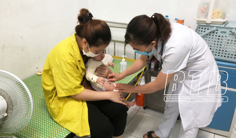 Số bệnh nhân tay chân miệng tại Bệnh viện Nhi Thái Bình có dấu hiệu tăng 