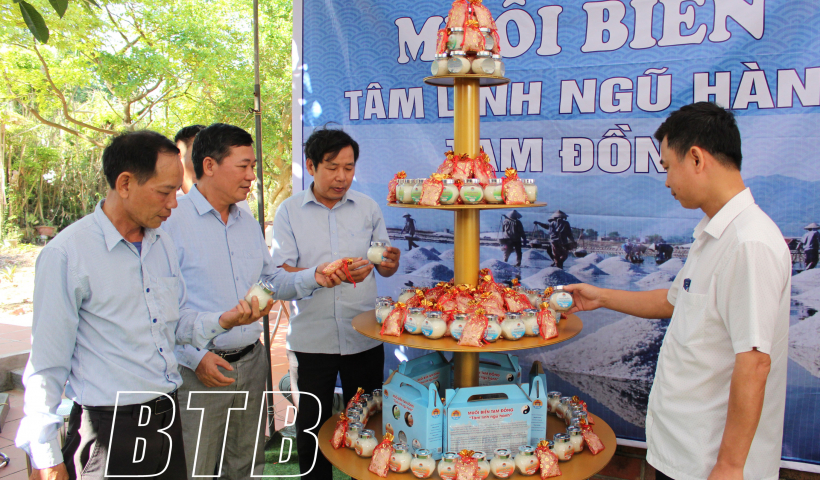 Thái Bình: Giới thiệu và phát triển sản phẩm muối truyền thống năm 2023