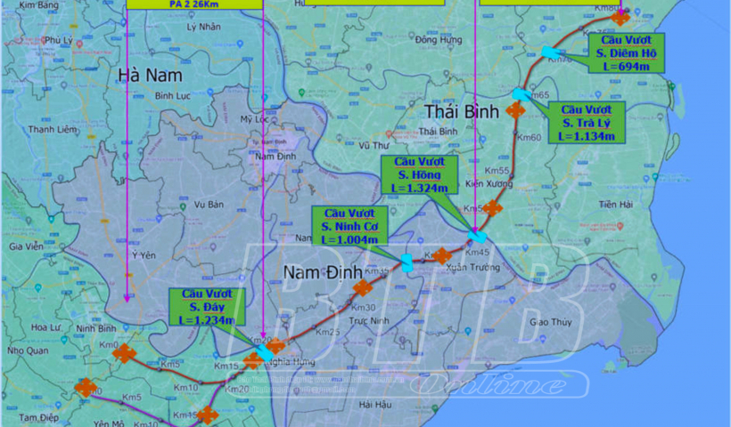 Thẩm định báo cáo nghiên cứu tiền khả thi dự án đường cao tốc CT.08, đoạn qua tỉnh Nam Định - Thái Bình
