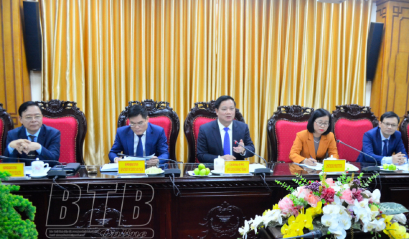 UBND tỉnh làm việc với đoàn công tác của Phòng Công nghiệp và Thương mại Đức tại Việt Nam