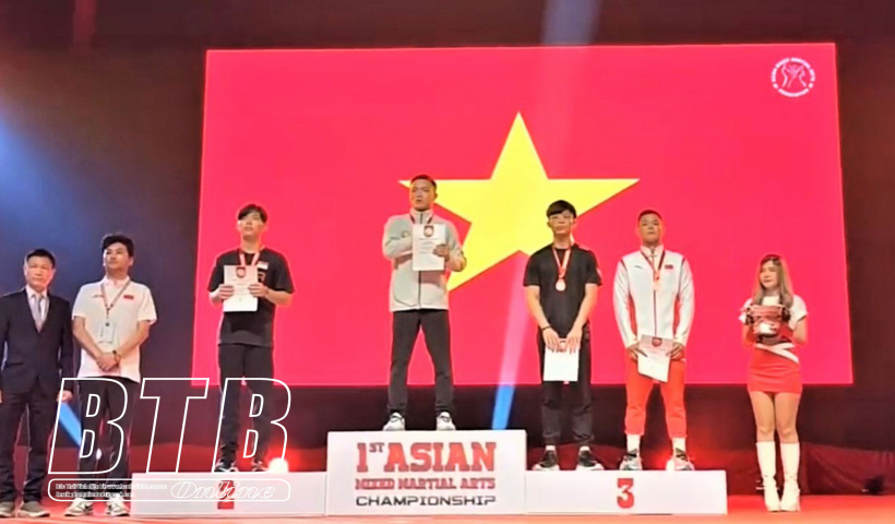 Võ sĩ của Thái Bình đạt HCV đầu tiên của thể thao Việt Nam tại giải võ thuật tổng hợp châu Á
