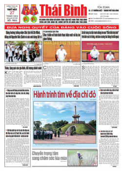 Số 7653- Thứ 7 ngày 27/7/2019