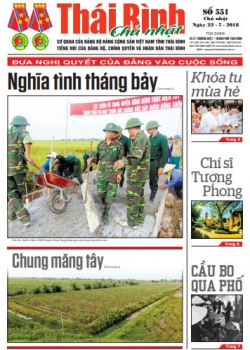 Số 551- Chủ nhật ngày 22/7/2018