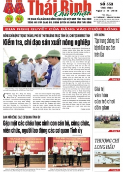 Số 553 - Chủ nhật ng&agrave;y 5 th&aacute;ng 8 năm 2018