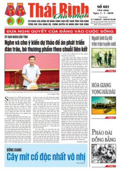 Số 601 Chủ nhật ngày 7/7/2019