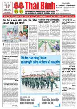 Số 6939 - Thứ 7 ngày 15/4/2017