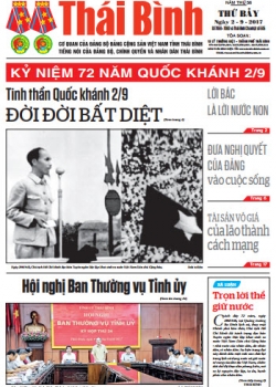 Số 7059 - 7060 & Thái Bình Chủ nhật ra ngày Thứ 7 ngày 02/9/2017