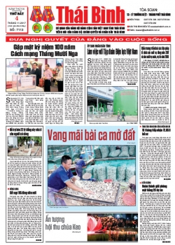 Số 7113- Thứ 7 ngày 4/11/2017