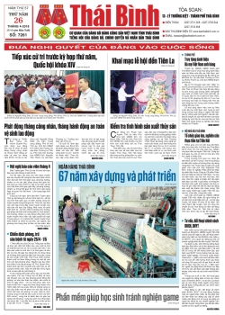 Số 7261 - Số ra thứ 4 ng&agrave;y 26/4/2018