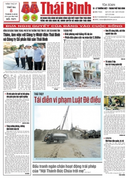 Số 7271 - Số ra thứ 3 ng&agrave;y 08/5/2018