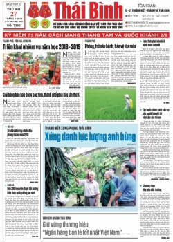 Số 7366 - Số ra thứ 2 ng&agrave;y 27/8/2018