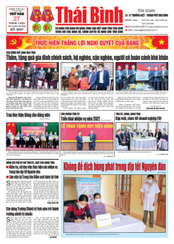 Số 8437- Thứ 5 ngày 27/1/2022