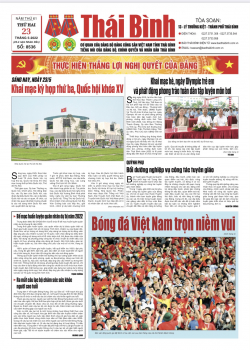 SỐ: 8536 - Thứ 2 ng&agrave;y 23/05/2022