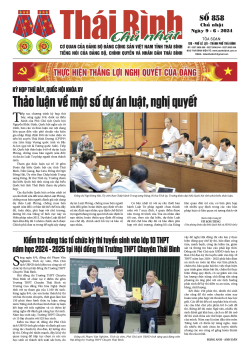 Số 858 - Chủ nhật ngày 9/6/2024