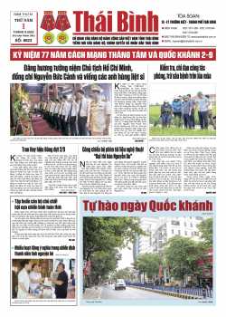 Số: 8623 - Thứ 5 ng&agrave;y 1/9/2022