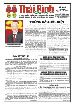 Số 864 - Chủ nhật ngày 21/7/2024
