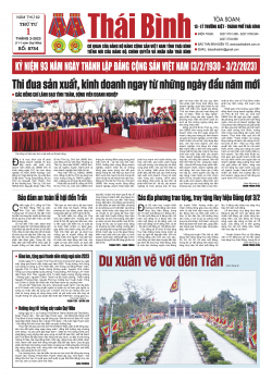 Số: 8754 - Thứ 4 ng&agrave;y 01/2/2023