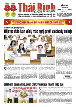 Số 880 - Chủ nhật ngày 10/11/2024