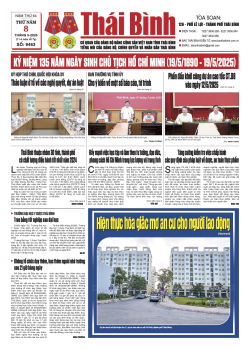 Số: 9463 - Thứ 5 ngày 8/5/2025