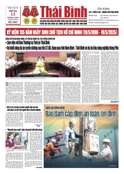 Số: 9467 - Thứ 3 ngày 13/5/2025