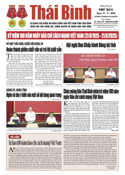 Số: 9501 - Thứ 7 ngày 21/6/2025