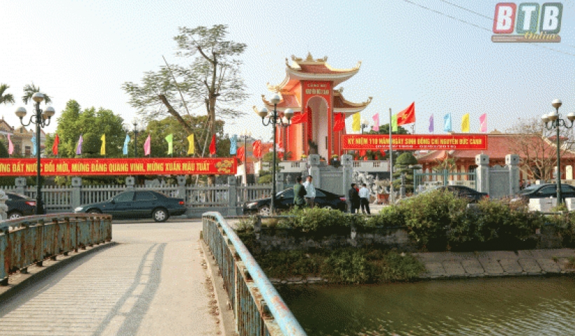 Khu lưu niệm đồng chí Nguyễn Đức Cảnh (thị trấn Diêm Điền, huyện Thái Thụy).