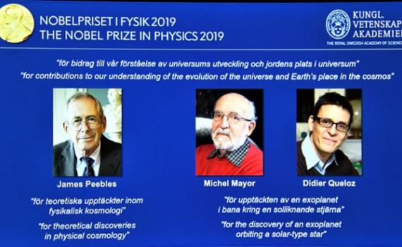 Giải Nobel Vật lý 2019 trao cho những nghiên cứu về vũ trụ