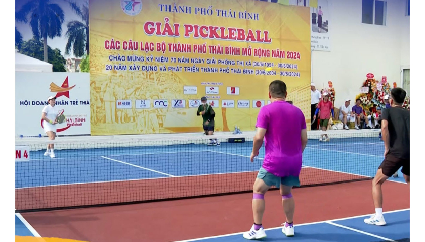 Giải vô địch Pickleball các CLB quốc gia năm 2024 tranh Cúp Jogarbola - Doanh nhân trẻ Thái Bình - An Thái