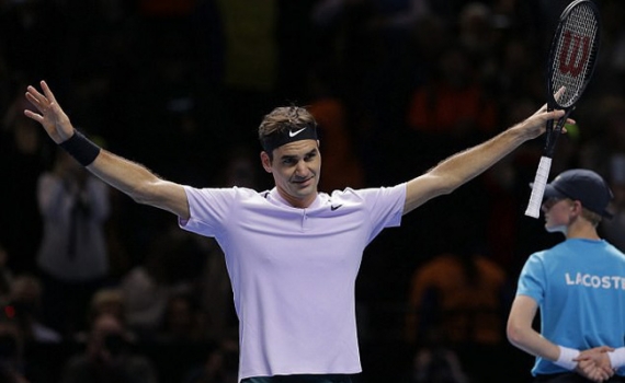 Federer toàn thắng 3 trận vòng bảng ATP Finals 2017