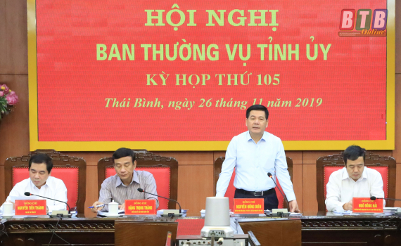 Hội nghị Ban Thường vụ Tỉnh ủy