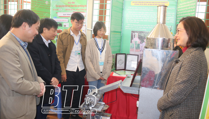 38 dự án đạt giải tại cuộc thi sáng tạo khoa học kỹ thuật học sinh trung học tỉnh Thái Bình