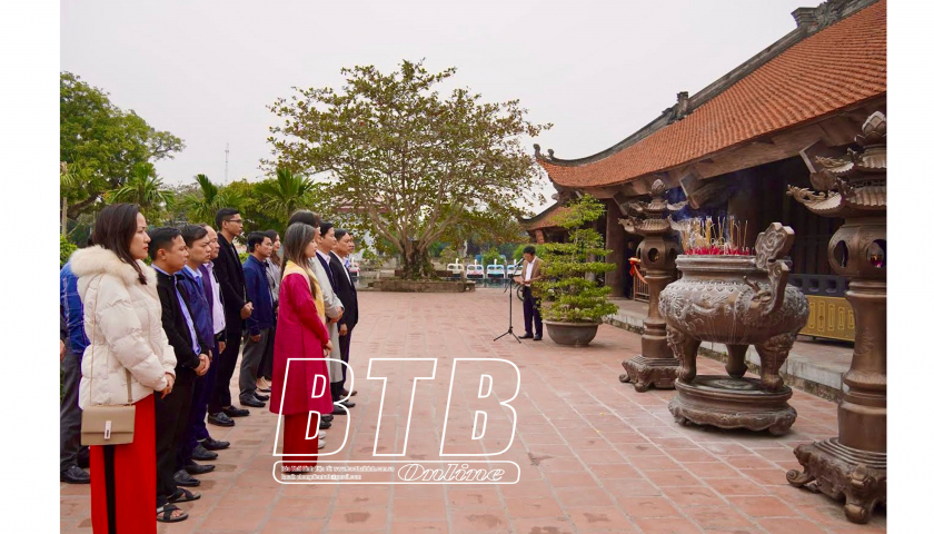 Đoàn đại biểu chương trình giao lưu văn hóa - kết nối doanh nghiệp Việt Nam - Hàn Quốc “Thai Binh Homecoming Day” thăm di tích quốc gia đặc biệt chùa Keo  