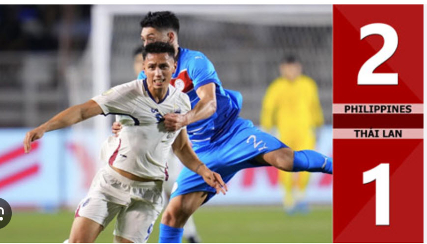 Kết quả bàn thắng Philippines vs Thái Lan: 2-1 (Bán kết lượt đi AFF Cup 2024)