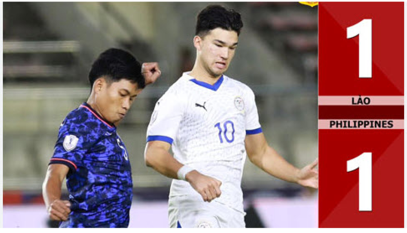 Lào 1-1 Philippines