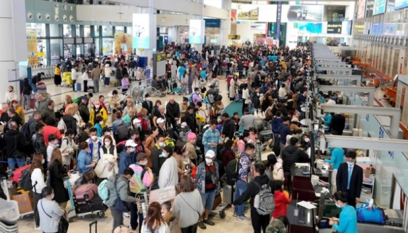 Nhiều chặng bay dịp Tết Nguyên đán 2024 đạt gần 90% khách đặt chỗ