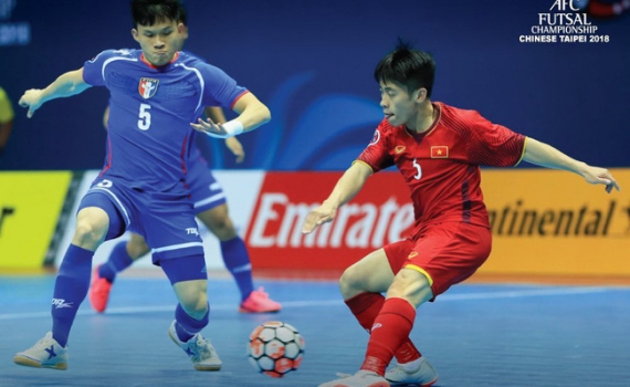 Giành chiến thắng trước Đài Bắc Trung Hoa, futsal Việt Nam gặp Uzbekistan ở tứ kết