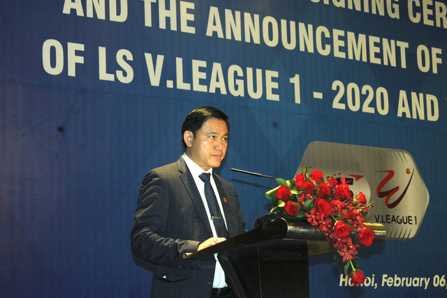 Ký kết nhà tài trợ chính Giải bóng đá LS V.League 1-2020 và LS V.League 2-2020 - Ảnh 1.