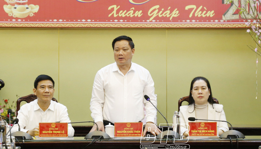  Đồng chí Nguyễn Khắc Thận, Phó Bí thư Tỉnh ủy, Chủ tịch UBND tỉnh kiểm tra, chỉ đạo việc thực hiện các nhiệm vụ tết Nguyên đán Giáp Thìn 2024    