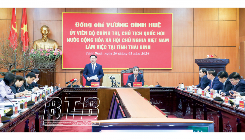 Một số hình ảnh các đồng chí lãnh đạo Đảng, Nhà nước thăm và làm việc tại Thái Bình  