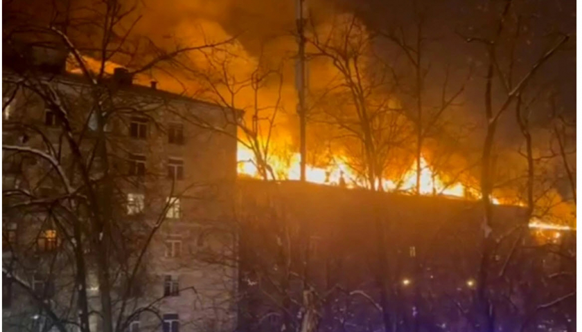 Nga: Cháy lớn tại chung cư ở thủ đô Moskva, khoảng 400 người phải sơ tán