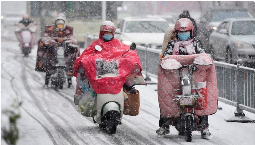 Trung Quốc: Cảnh báo giá rét tại nhiều địa phương, nhiệt độ giảm tới 20 độ C