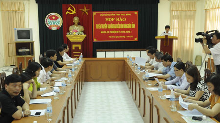 Họp báo tuyên truyền Đại hội đại biểu Hội Nông dân tỉnh lần thứ IX
