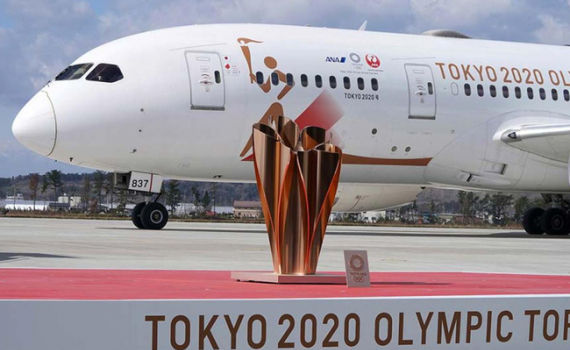 Nhật Bản lặng lẽ đón ngọn lửa Olympic
