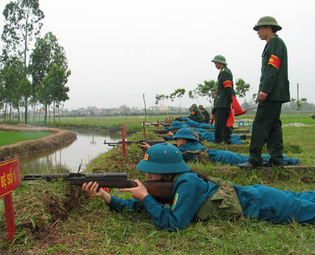 Ghi nhận tại Hội thao Dân quân Tự vệ huyện Vũ Thư năm 2012