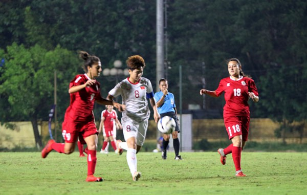 U19 nữ Việt Nam thắng đậm Lebanon 4-1 ở lượt trận thứ 2 vòng loại 2 giải U19 nữ châu Á 2019 - Ảnh 3.